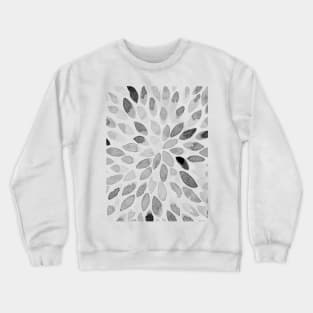 Watercolor brush strokes - black and white Crewneck Sweatshirt